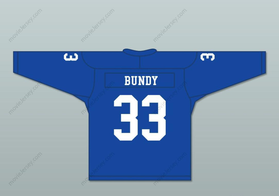 Custom Any Name Number Al Bundy 33 Polk High School Blue Hockey Jersey Married With Children Stitched Top Stitched S-6XL
