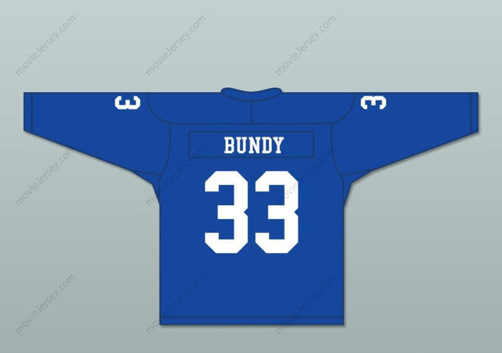 Custom Any Name Number Al Bundy 33 Polk High School Blue Hockey Jersey Married With Children Stitched Top Stitched S-6XL