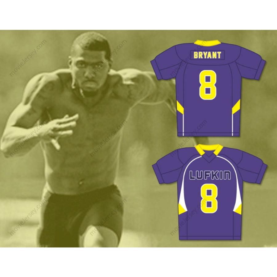 CUSTOM ANY Name Number DEZ BRYANT 8 LUFKIN HIGH SCHOOL PANTHERS AWAY FOOTBALL JERSEY Top Stitched S-6XL
