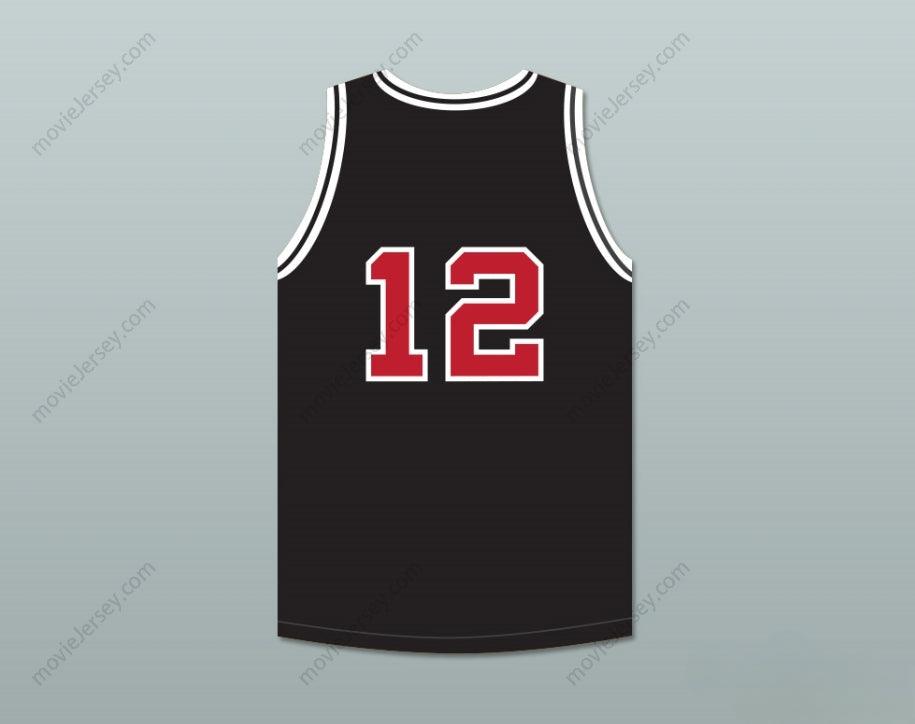 CUSTOM ANY Name Number JIMMY FALLON 12 SNL SKIT BLACK BASKETBALL JERSEY Top Stitched S-6XL