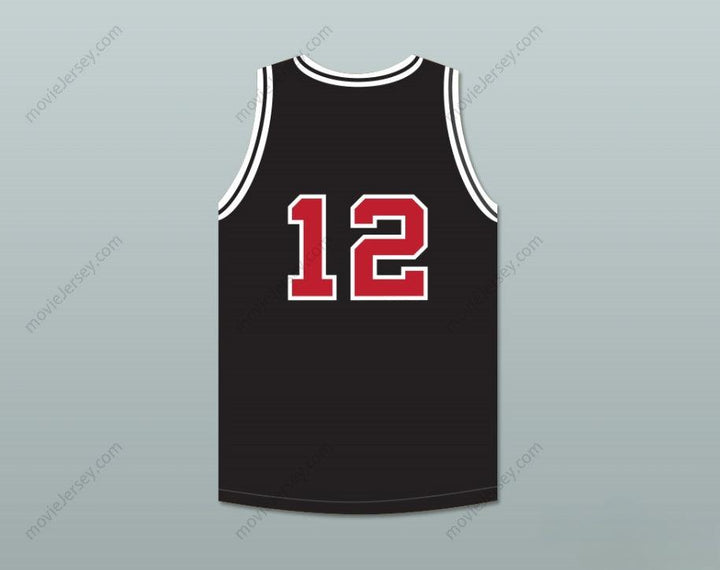 CUSTOM ANY Name Number JIMMY FALLON 12 SNL SKIT BLACK BASKETBALL JERSEY Top Stitched S-6XL