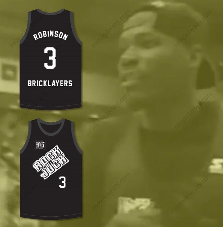 CUSTOM ANY Name Number CLIFFORD ROBINSON 3 BRICKLAYERS BASKETBALL JERSEY 3RD ANNUAL ROCK N' JOCK B-BALL JAM 1993 Top Stitched S-6XL