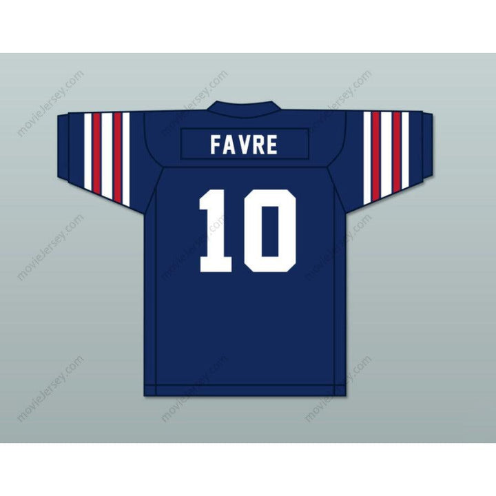 CUSTOM HAWKS BRETT FAVRE 10 HANCOCK NORTH CENTRAL HIGH SCHOOL FOOTBALL JERSEY