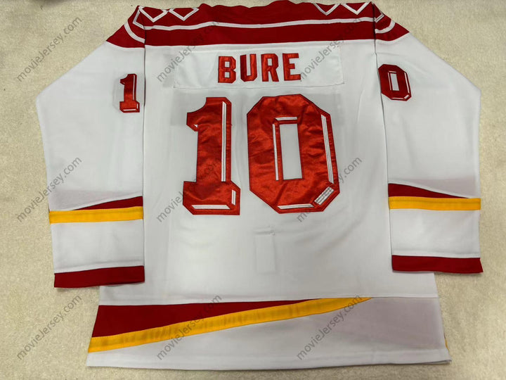 Custom Any Name Number PAVEL BURE 10 USSR CCCP WHITE HOCKEY JERSEY Top Stitched S-6XL