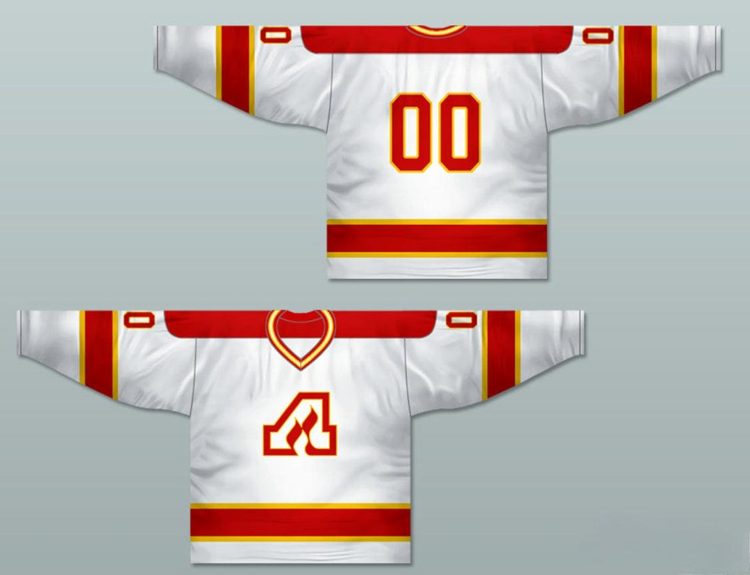 Custom Any Name Number Atlanta Flames 1972-73 Hockey Jersey White Top Stitched S-6XL