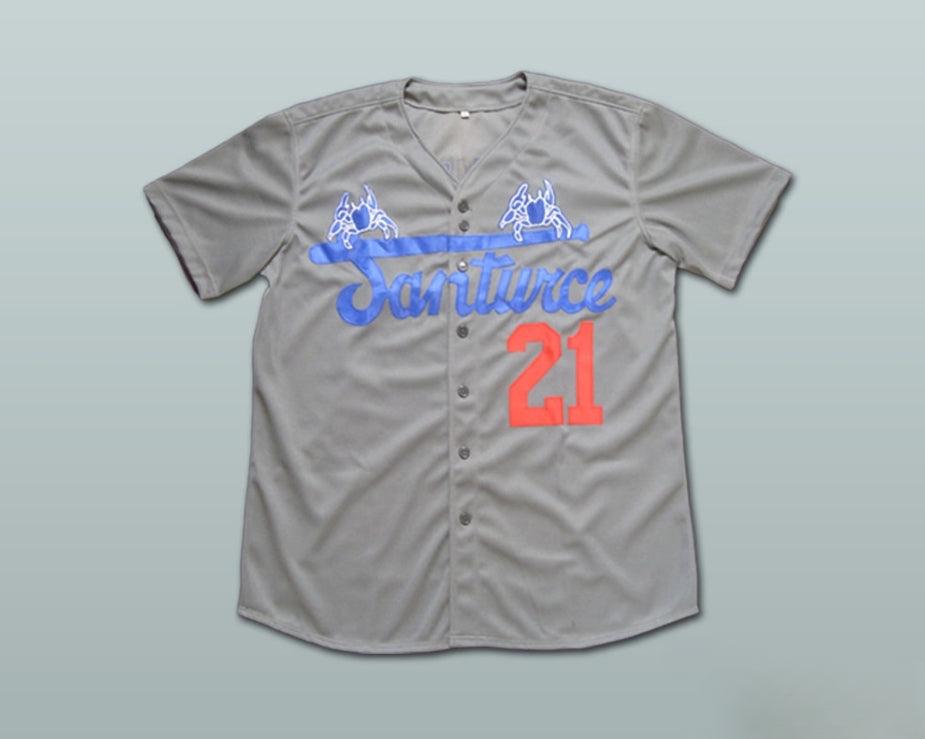 Custom Any Name Number ROBERTO CLEMENTE 21 SANTURCE CRABBERS PUERTO RICO BASEBALL JERSEY ALL SIZES Top Stitched S-6XL