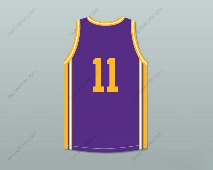 CUSTOM ANY Name Number ARTHUR AGEE 11 JOHN MARSHALL METROPOLITAN HIGH SCHOOL PURPLE BASKETBALL JERSEY HOOP DREAMS Top Stitched S-6XL