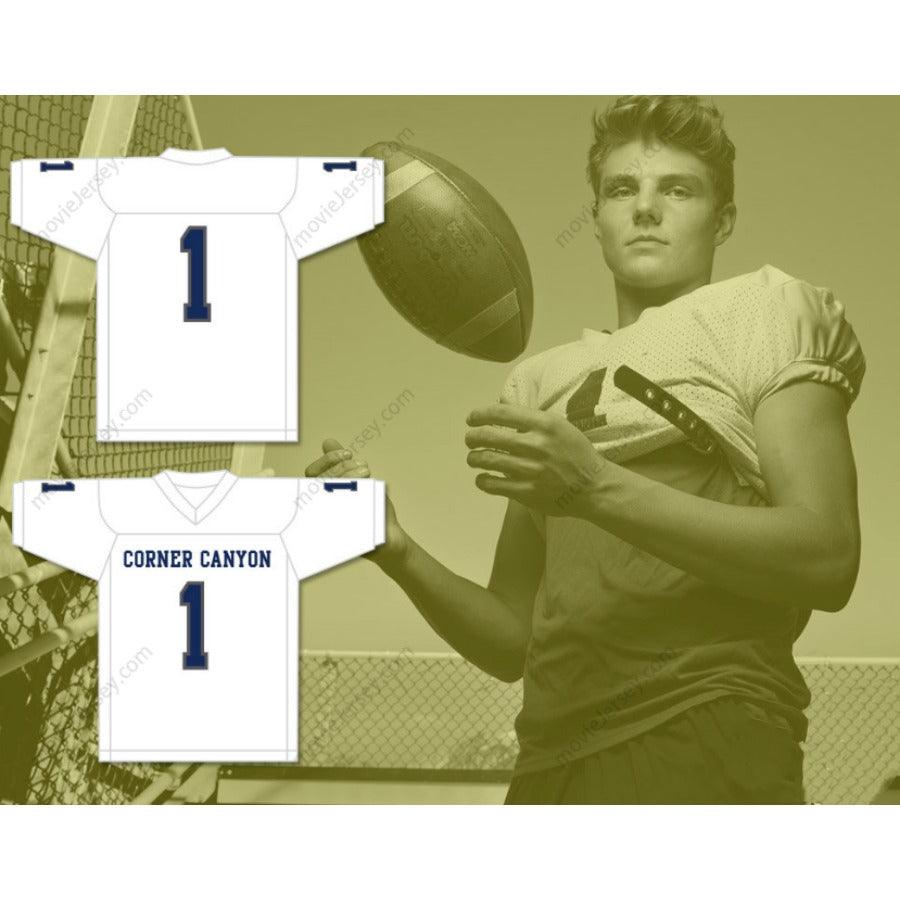 CUSTOM ANY Name Number ZACH WILSON 1 CORNER CANYON HIGH SCHOOL CHARGERS Football Jersey Top Stitched S-6XL