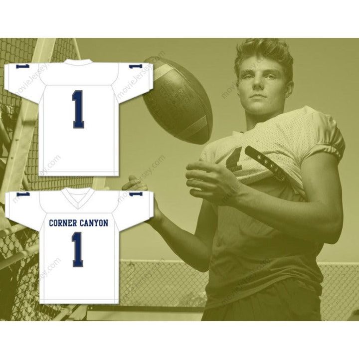 CUSTOM ANY Name Number ZACH WILSON 1 CORNER CANYON HIGH SCHOOL CHARGERS Football Jersey Top Stitched S-6XL