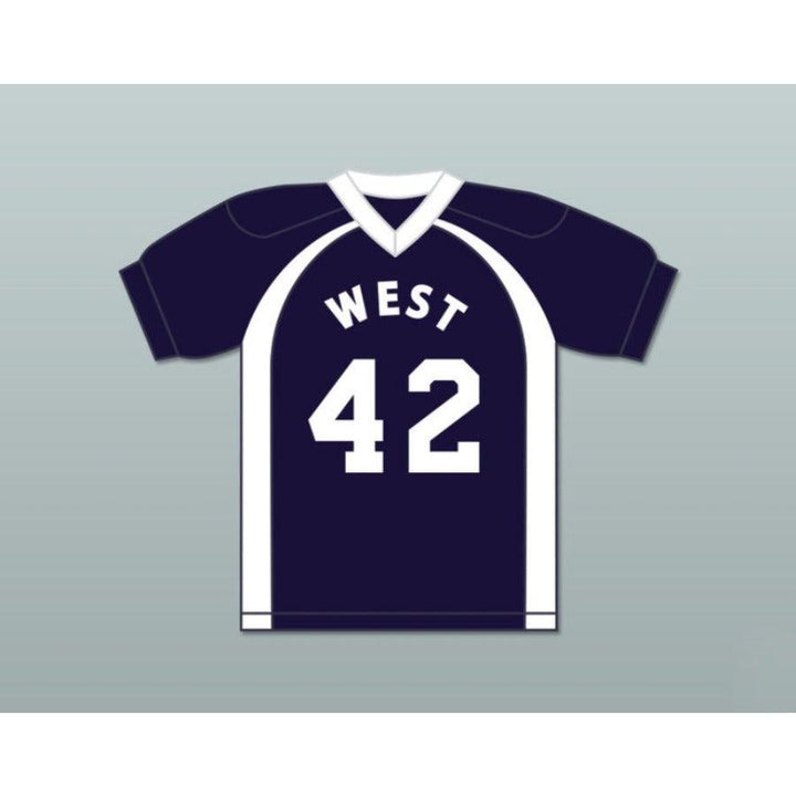 CUSTOM ANY Name Number WEST COLLEGE BOWL EEEE 42 FOOTBALL JERSEY KEY PEELE Top Stitched S-6XL