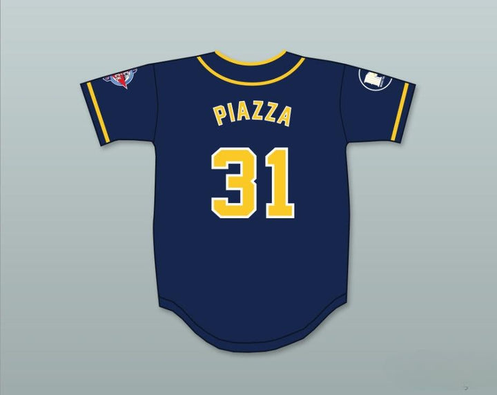 Custom Any Name Number MIKE PIAZZA 31 AWAYBOYS BASEBALL JERSEY 6TH ANNUAL ROCK N' JOCK SOFTBALL CHALLENGE 1995 Top Stitched S-6XL