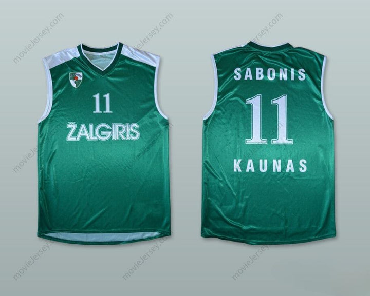 CUSTOM ANY Name Number ARVYDAS SABONIS 11 BC ZALGIRIS KAUNAS BASKETBALL JERSEY Top Stitched S-6XL