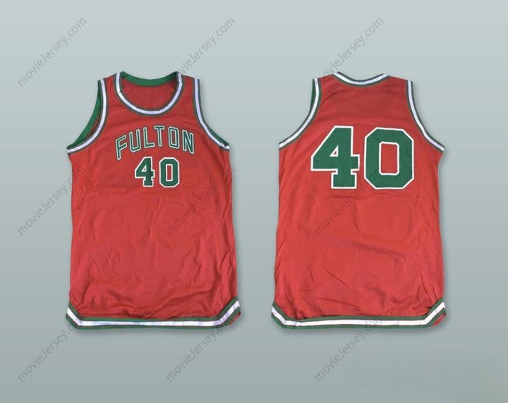CUSTOM ANY Name Number FULTON 40 ORANGE BASKETBALL JERSEY 1 Top Stitched S-6XL