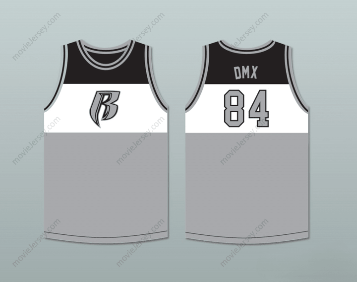 CUSTOM ANY Name Number DMX 84 ROUGH RYDERS TRICOLOR BASKETBALL JERSEY 2 Top Stitched S-6XL