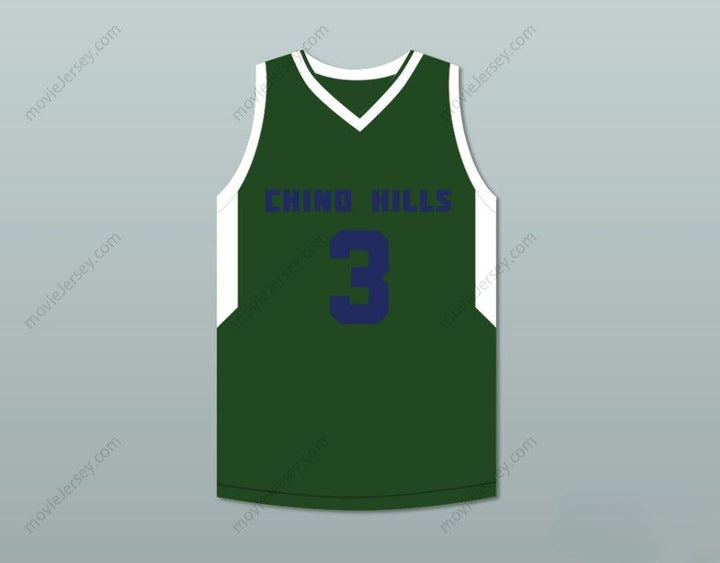 CUSTOM ANY Name Number LIANGELO BALL 3   HIGH SCHOOL HUSKIES GREEN BASKETBALL JERSEY Top Stitched S-6XL