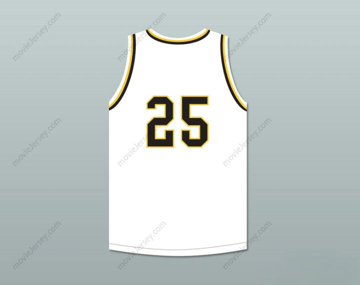 CUSTOM ANY Name Number DWYANE WADE 25 HAROLD L. RICHARDS HIGH SCHOOL BULLDOGS WHITE BASKETBALL JERSEY 1 Top Stitched S-6XL