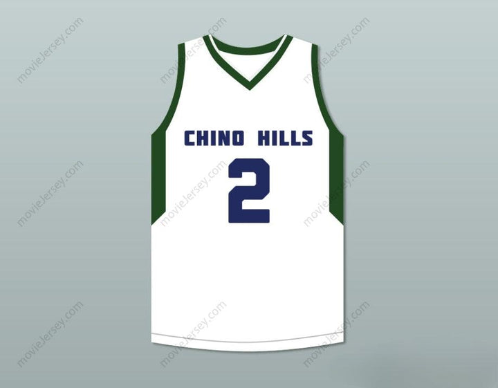 CUSTOM ANY Name Number LONZO BALL 2   HIGH SCHOOL HUSKIES WHITE BASKETBALL JERSEY 2 Top Stitched S-6XL