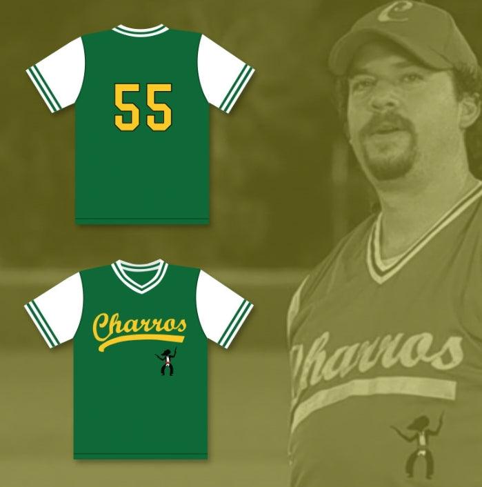 Custom Any Name Number DANNY MCBRIDE KENNY POWERS 55 CHARROS HOME BASEBALL JERSEY EASTBOUND & DOWN Top Stitched S-6XL