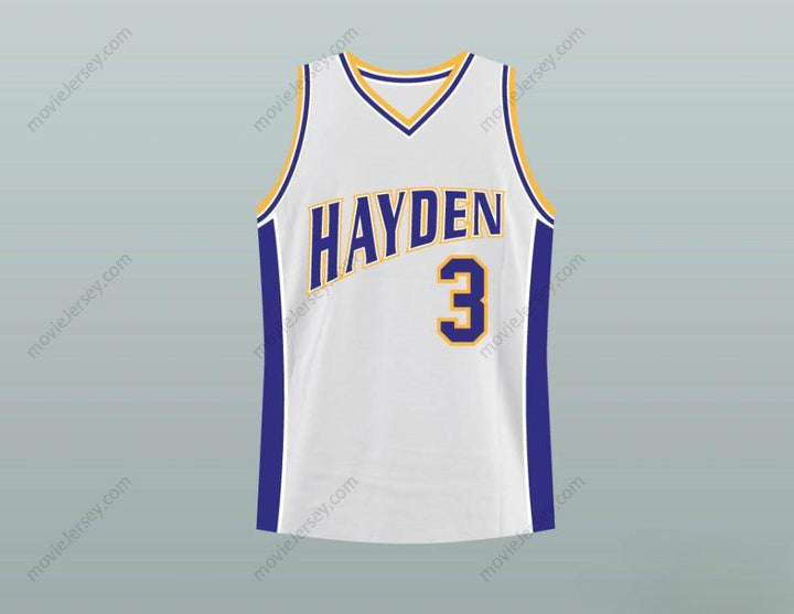 CUSTOM ANY Name Number ZAC EFRON MARK GOLD HAYDEN HIGH SCHOOL BASKETBALL JERSEY Top Stitched S-6XL
