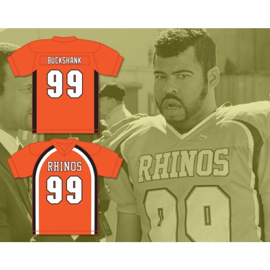 CUSTOM ANY Name Number OZAMATAZ BUCKSHANK 99 RHINOS FOOTBALL JERSEY WITH PATCHES KEY PEELE Top Stitched S-6XL