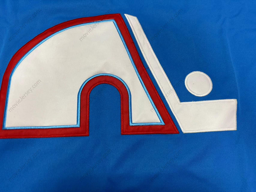 Custom Any Name Number 1977-78 WHA SERGE BERNIER 21 QUEBEC NORDIQUES BLUE HOCKEY JERSEY Top Stitched S-6XL