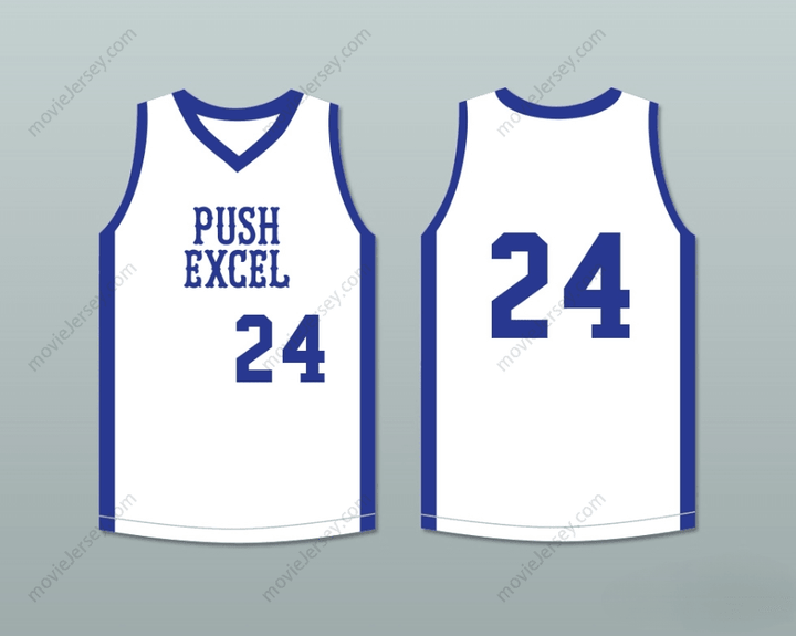 CUSTOM ANY Name Number MARK AGUIRRE 24 PUSH EXCEL PRO BASKETBALL CLASSIC WHITE BASKETBALL JERSEY 1985 CHARITY EVENT Top Stitched S-6XL