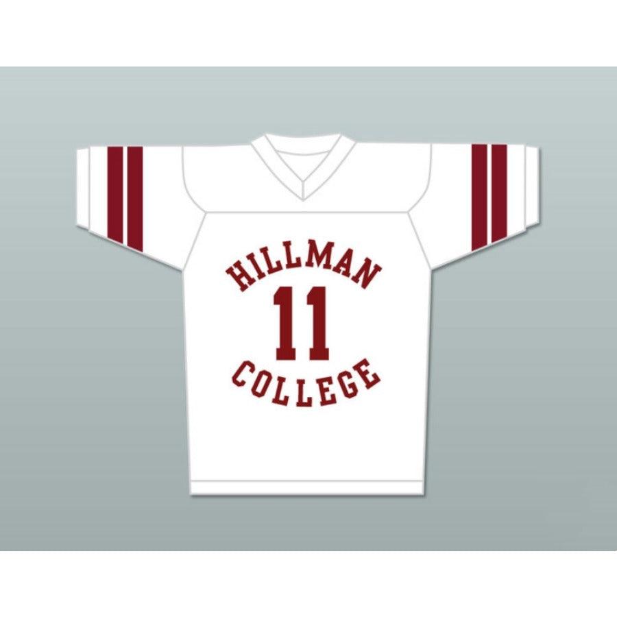 CUSTOM ANY Name Number WALTER OAKES 11 HILLMAN COLLEGE FOOTBALL JERSEY WITH EAGLE PATCH A DIFFERENT WORLD Top Stitched S-6XL