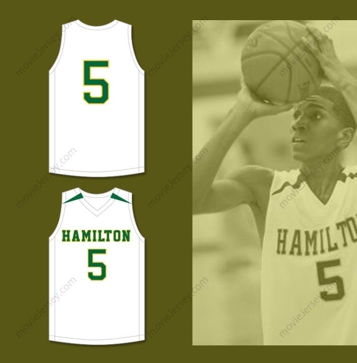 CUSTOM ANY Name Number KEVON LOONEY 5 ALEXANDER  HIGH SCHOOL WILDCATS WHITE BASKETBALL JERSEY 1 Top Stitched S-6XL