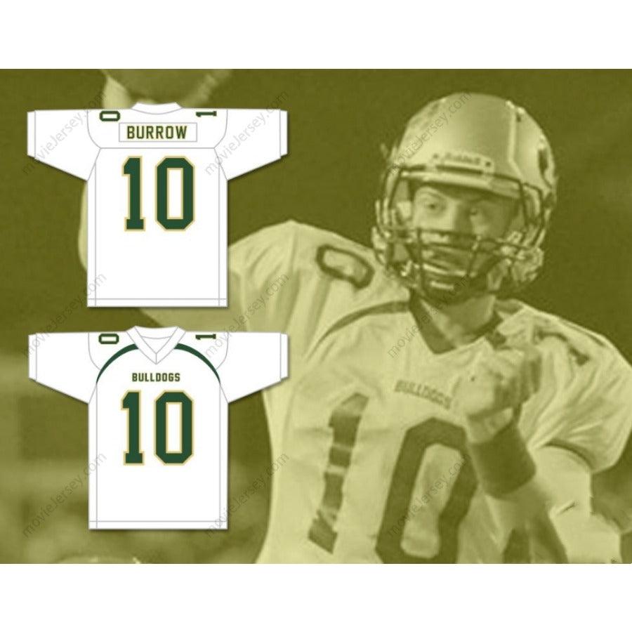 CUSTOM ANY Name Number JOE BURROW 10 ATHENS HIGH SCHOOL BULLDOGS Football Jersey Top Stitched S-6XL