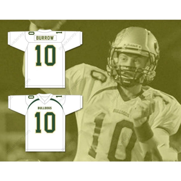 CUSTOM ANY Name Number JOE BURROW 10 ATHENS HIGH SCHOOL BULLDOGS Football Jersey Top Stitched S-6XL