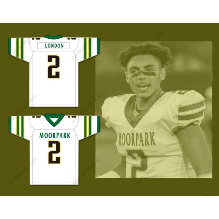 CUSTOM ANY Name Number DRAKE LONDON 2 MOORPARK HIGH SCHOOL MUSKETEERS Jersey Top Stitched S-6XL