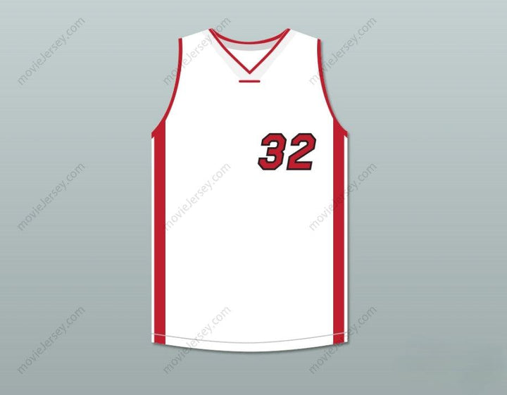 CUSTOM ANY Name Number SHAQUILLE O'NEAL 32 WHITE BASKETBALL JERSEY SCARY MOVIE 4 Top Stitched S-6XL