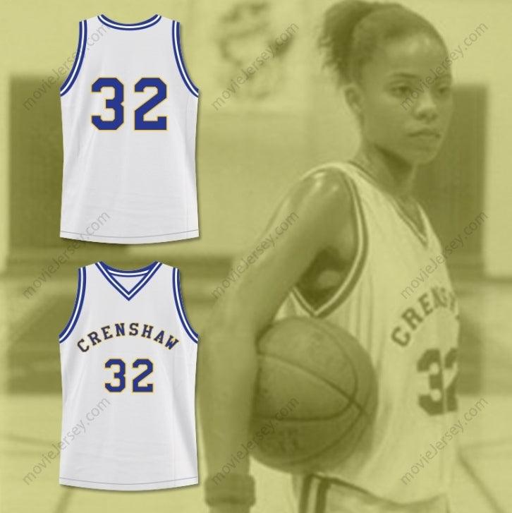 CUSTOM ANY Name Number SANAA LATHAN MONICA WRIGHT 32 CRENSHAW HIGH SCHOOL BASKETBALL JERSEY LOVE AND BASKETBALL Top Stitched S-6XL