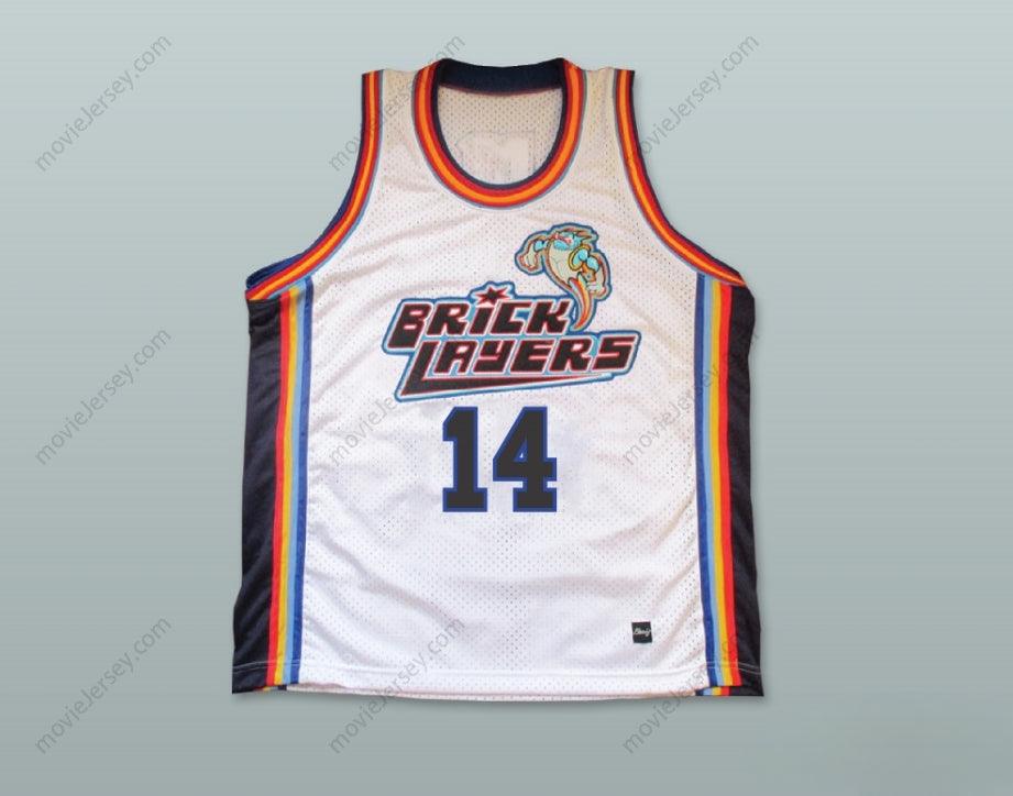 CUSTOM ANY Name Number DONALD FAISON 14 BRICKLAYERS BASKETBALL JERSEY SIXTH ANNUAL ROCK N' JOCK B-BALL JAM 1996 Top Stitched S-6XL