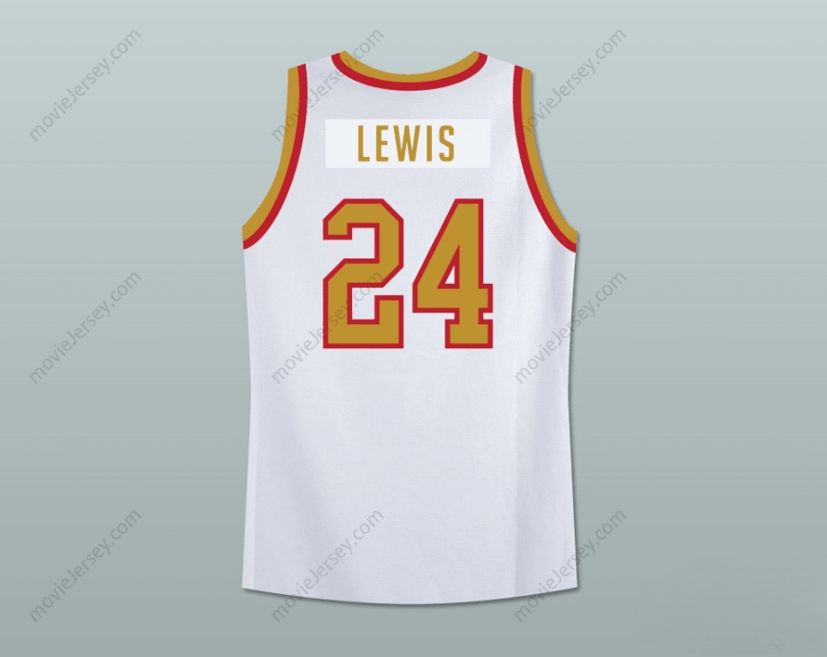 CUSTOM ANY Name Number  MIKE LEWIS 24 OLD SCHOOL BASKETBALL JERSEY STITCH SEWN NEW Top Stitched S-6XL