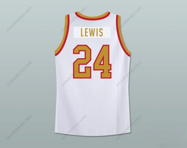 CUSTOM ANY Name Number  MIKE LEWIS 24 OLD SCHOOL BASKETBALL JERSEY STITCH SEWN NEW Top Stitched S-6XL