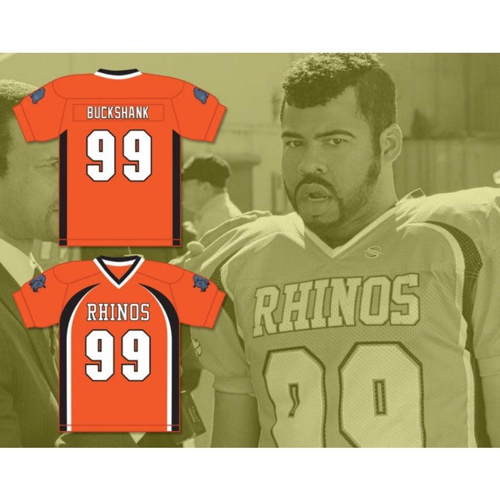 CUSTOM ANY Name Number OZAMATAZ BUCKSHANK 99 RHINOS FOOTBALL JERSEY WITH PATCHES KEY PEELE Top Stitched S-6XL