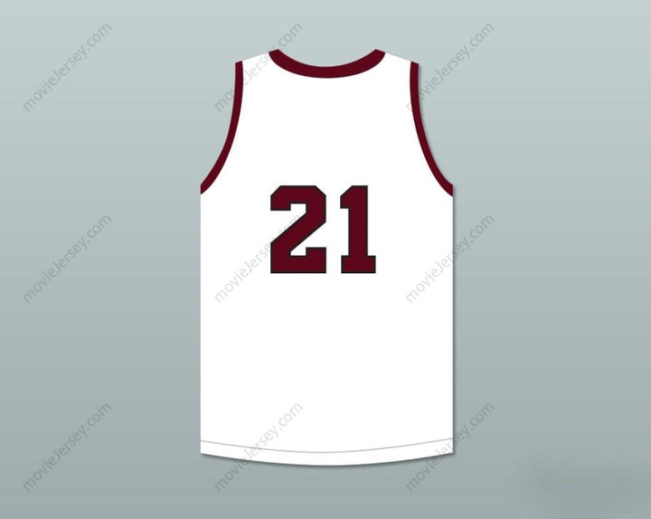 CUSTOM ANY Name Number  PLAYER 21 A&M CONSOLIDATED HIGH SCHOOL TIGERS WHITE BASKETBALL JERSEY Top Stitched S-6XL