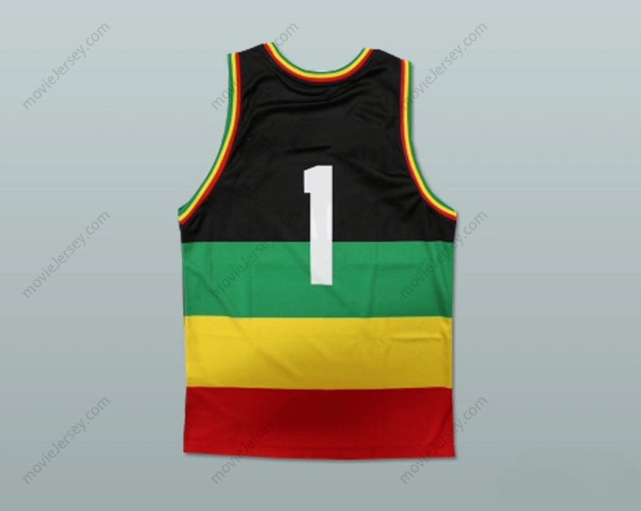 CUSTOM ANY Name Number JAMAICA 1 BASKETBALL JERSEY Top Stitched S-6XL