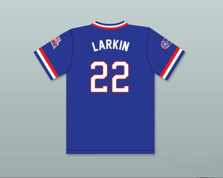 Custom Any Name Number BARRY LARKIN 22 1984 USA TEAM BLUE BASEBALL JERSEY Top Stitched S-6XL