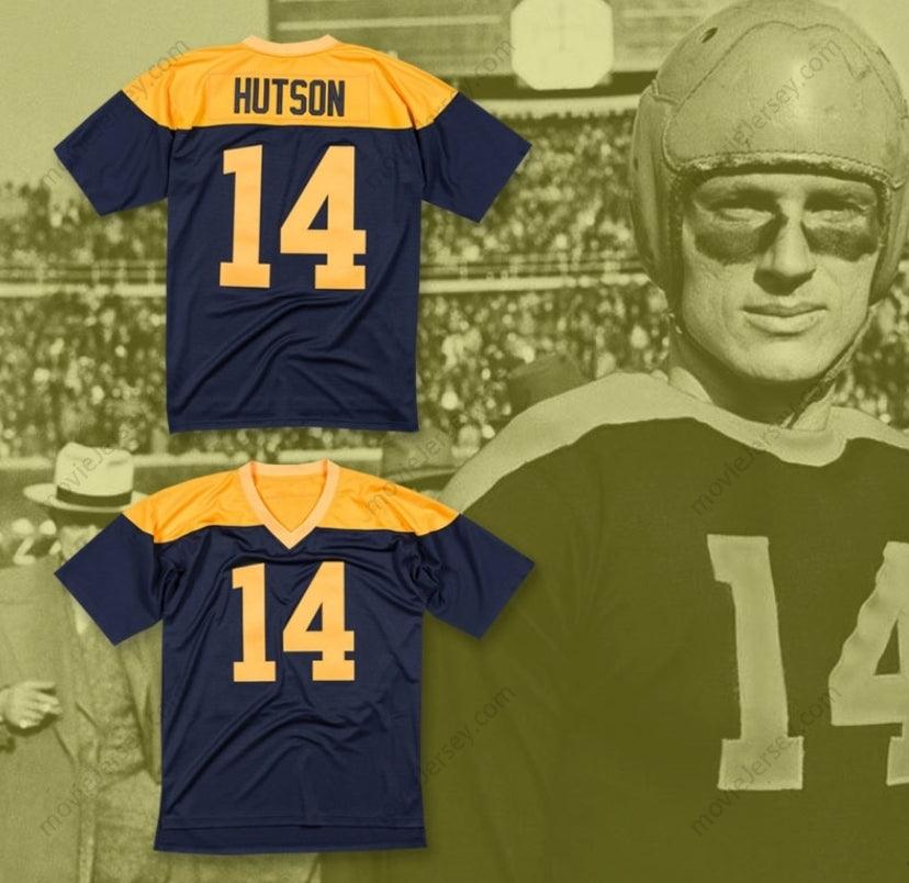 CUSTOM ANY Name Number Don Hutson 14 Throwback Navy Blue Football Jersey Football Jersey Top Stitched S-6XL