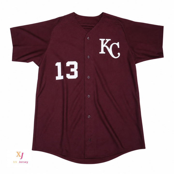 Custom Any Name Number DEREK JETER CENTRAL HIGH SCHOOL MAROON GIANTS BASEBALL JERSEY Top Stitched S-6XL