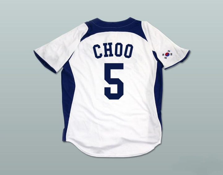Custom Any Name Number SHIN SOO CHOO 5 SOUTH KOREA BASEBALL JERSEY Top Stitched S-6XL