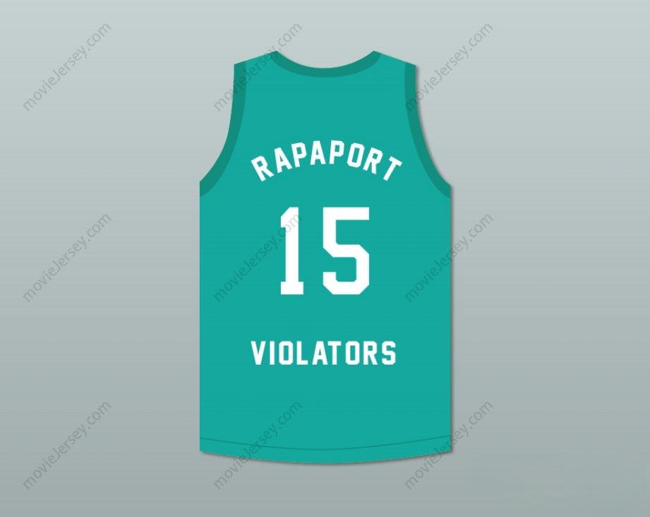 CUSTOM ANY Name Number MICHAEL RAPAPORT 15 VIOLATORS BASKETBALL JERSEY 3RD ANNUAL ROCK N' JOCK B-BALL JAM 1993 Top Stitched S-6XL