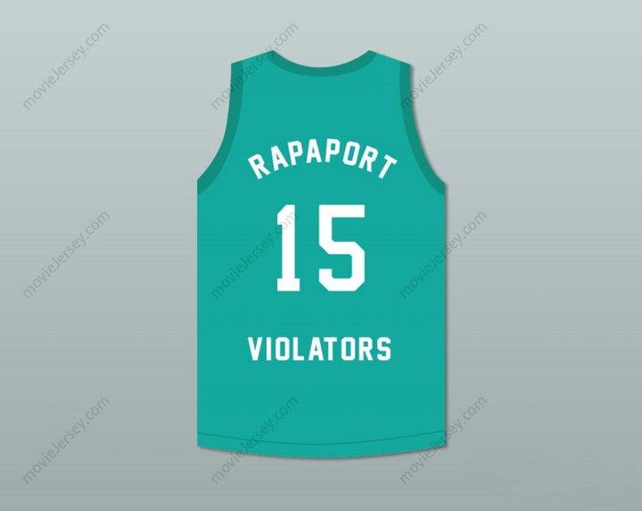 CUSTOM ANY Name Number MICHAEL RAPAPORT 15 VIOLATORS BASKETBALL JERSEY 3RD ANNUAL ROCK N' JOCK B-BALL JAM 1993 Top Stitched S-6XL