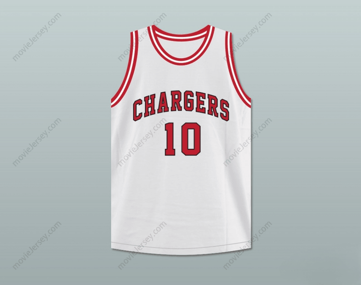 CUSTOM ANY Name Number ARTHUR AGEE 10 ST JOSEPH CHARGERS HIGH SCHOOL WHITE BASKETBALL JERSEY HOOP DREAMS Top Stitched S-6XL