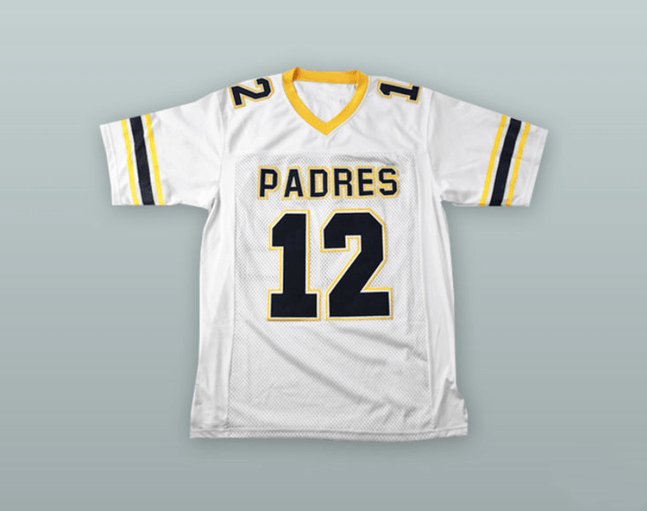 CUSTOM ANY Name Number TOM BRADY 12 JUNIPERO SERRA PADRES HIGH SCHOOL FOOTBALL JERSEY Top Stitched S-6XL