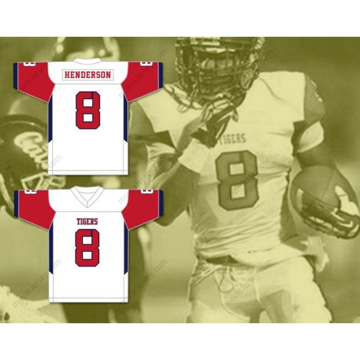 CUSTOM ANY Name Number DARRELL HENDERSON 8 SOUTH PANOLA HIGH SCHOOL TIGERS Football Jersey Top Stitched S-6XL