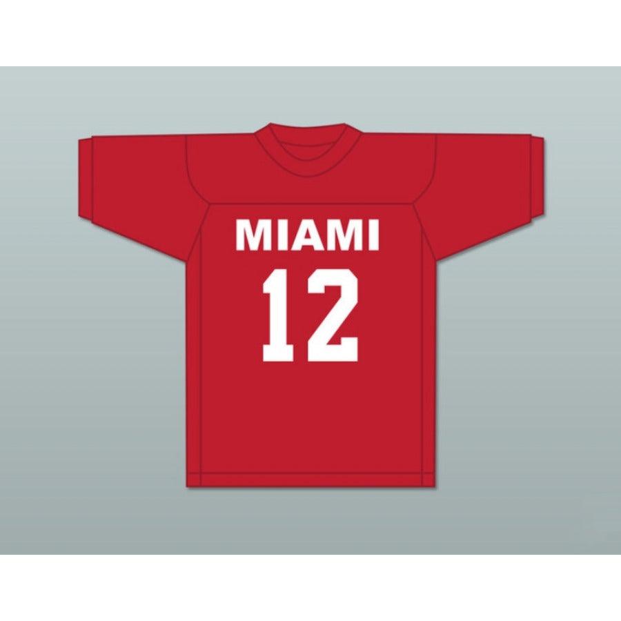 CUSTOM ANY Name Number HOSE MANNING 12 MIAMI FOOTBALL JERSEY SEMI-TOUGH Top Stitched S-6XL
