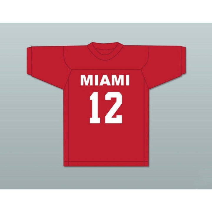 CUSTOM ANY Name Number HOSE MANNING 12 MIAMI FOOTBALL JERSEY SEMI-TOUGH Top Stitched S-6XL